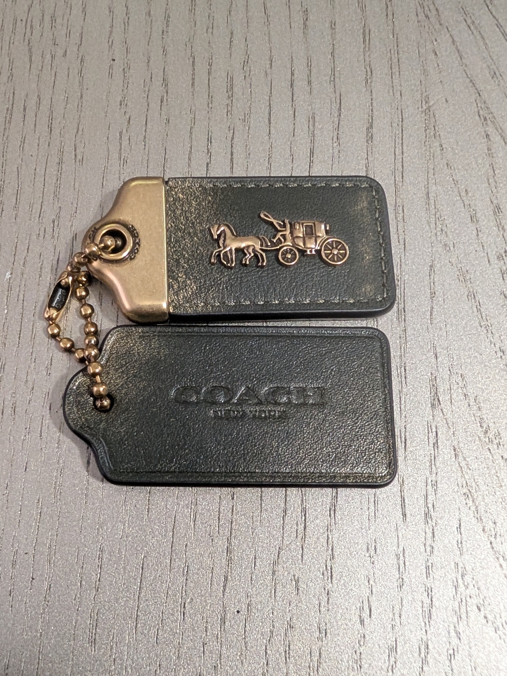 Coach Green/Loved Leather Tags